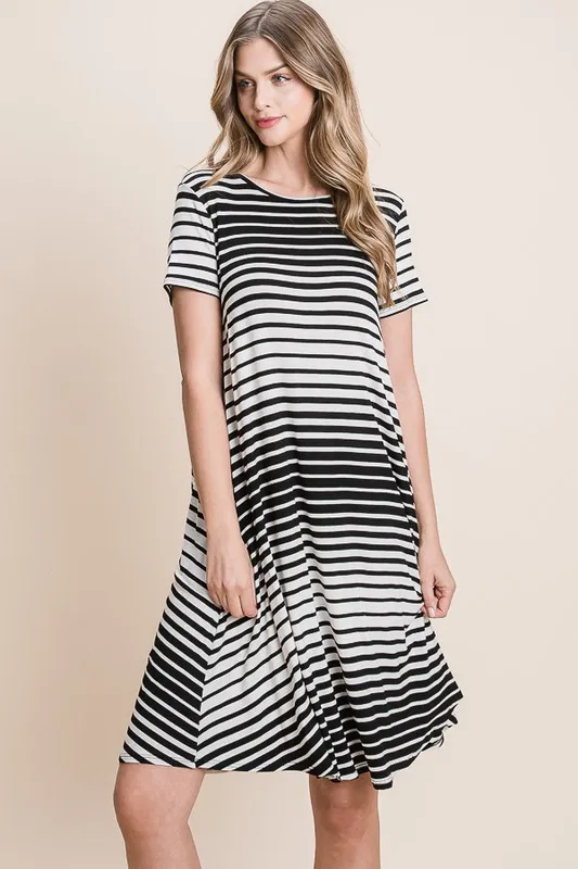 Casual-Stripe-Round-Neck-Tee-Dress-As-Shown-2