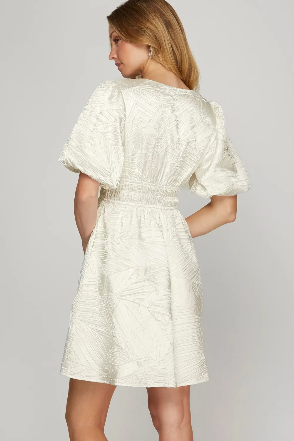 Crinkle-Woven-V-Neck-Balloon-Sleeve-Mini-Dress-Off-White-2