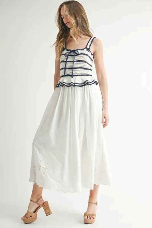 Crochet-Stripe-Knit-Eyelet-Mix-Midi-Dress-Off-White-4
