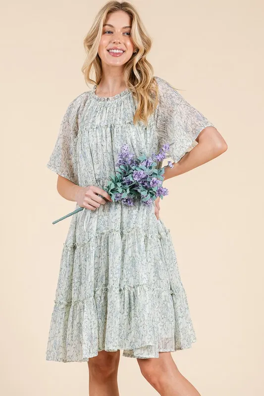 Ditsy-Floral-Print-Sheer-Ruffle-Detail-Mini-Dress-Ivory-Combo-4