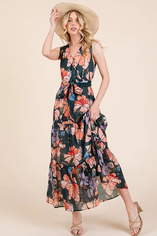 Floral-Print-Sleeveless-Tie-Waist-Maxi-Dress-Multi-1