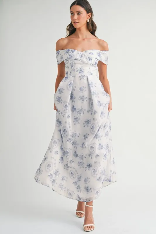 Floral-Printed-Off-Shoulder-Maxi-Dress-Blue-3