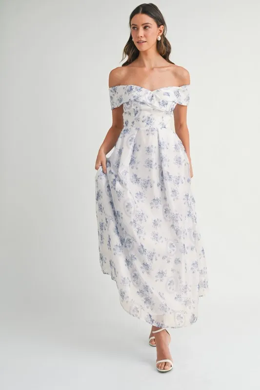 Floral-Printed-Off-Shoulder-Maxi-Dress-Blue-4