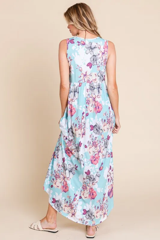 Floral-Round-Neck-Sleeveless-Maxi-Dress-with-Pockets-Pastel-Blue-4