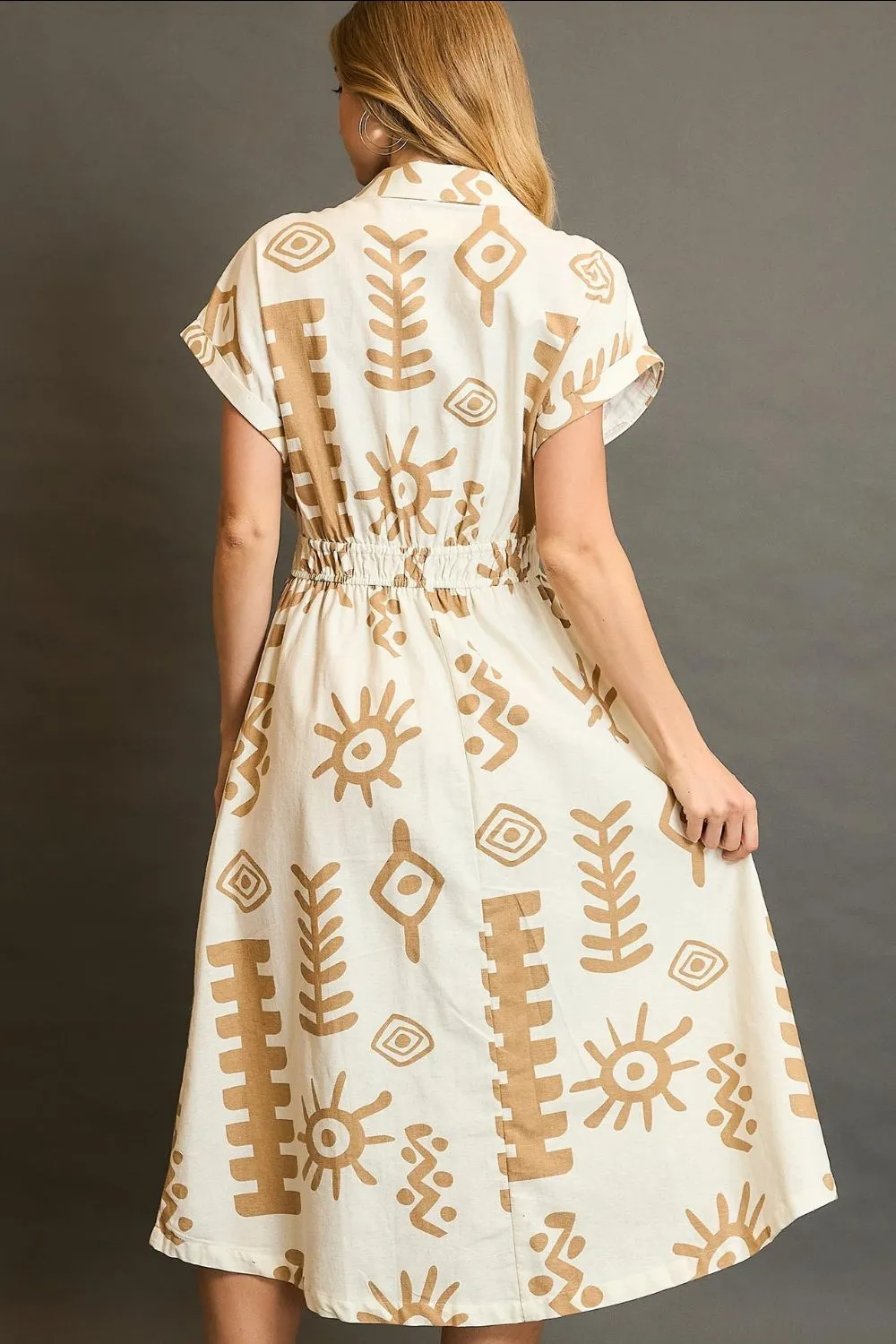 Full-Size-Abstract-Print-Elastic-Waist-Midi-Dress-Plus-Size-Tan-2