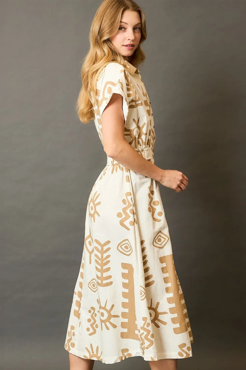 Full-Size-Abstract-Print-Elastic-Waist-Midi-Dress-Plus-Size-Tan-3