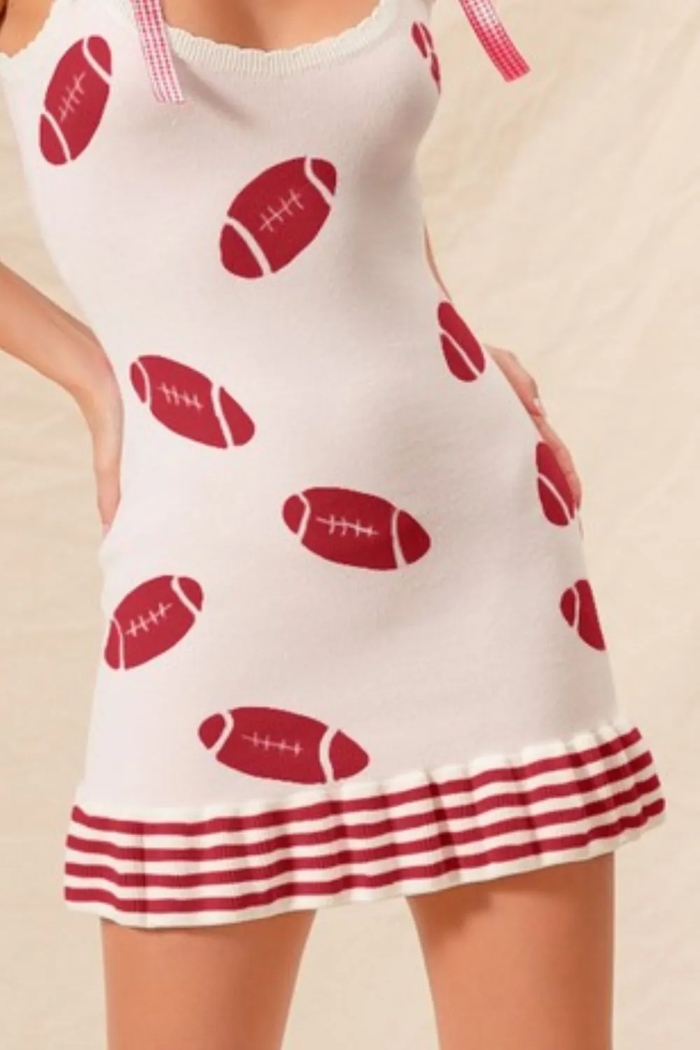 Gameday-Football-Knitted-Mini-Dress-IvoryRed-3
