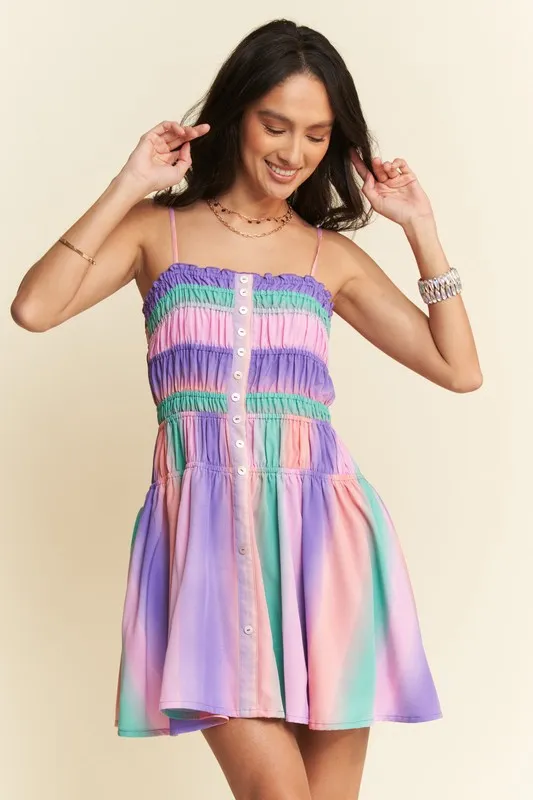 Multi-Color-Ombre-Printed-Bodice-Button-Up-Dress-Purple-Multi-3