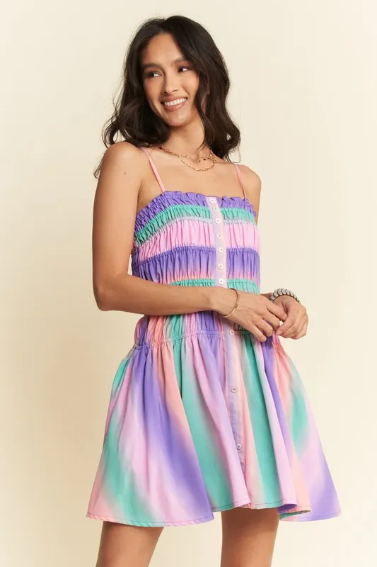 Multi-Color-Ombre-Printed-Bodice-Button-Up-Dress-Purple-Multi-4