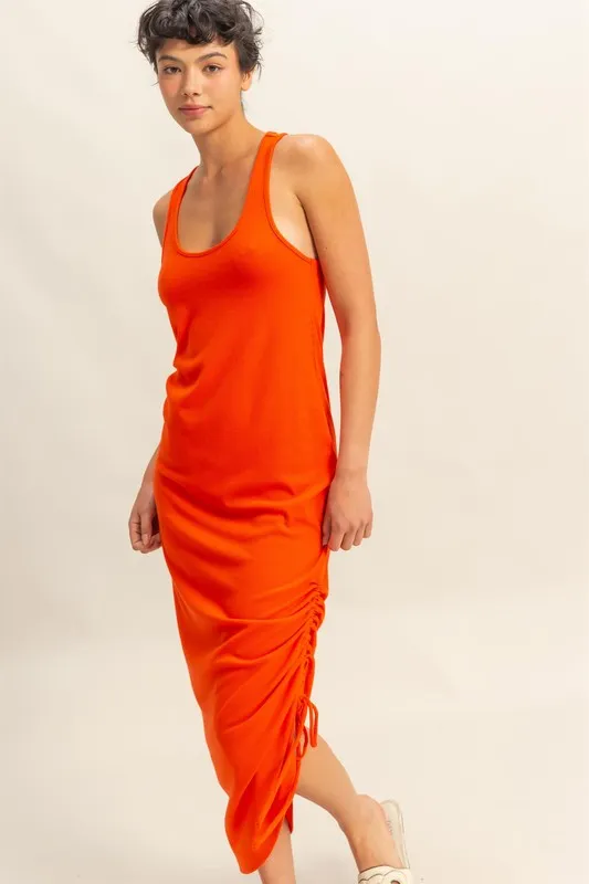 Scoop-Neck-Side-Tie-Detail-Midi-Dress-Tomato-2