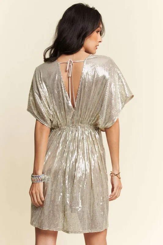 Sequin-Plunge-Neck-Knot-Cut-Out-Tie-Back-Party-Dress-Natural-2