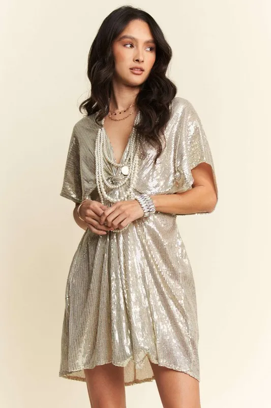 Sequin-Plunge-Neck-Knot-Cut-Out-Tie-Back-Party-Dress-Natural-4