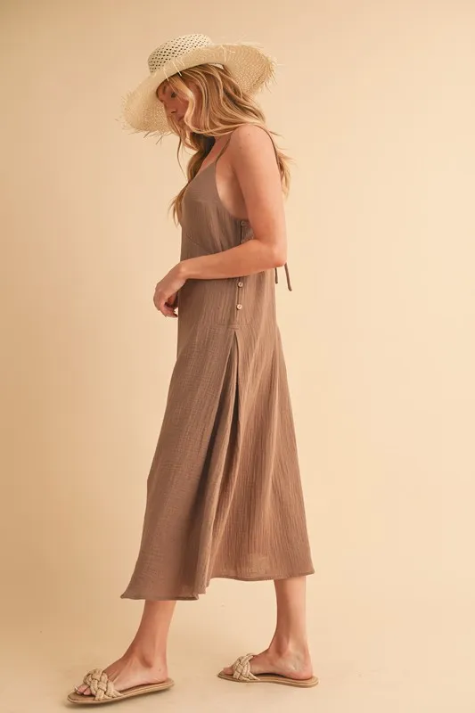 Side-Button-Midi-Cami-Dress-Mocha-4