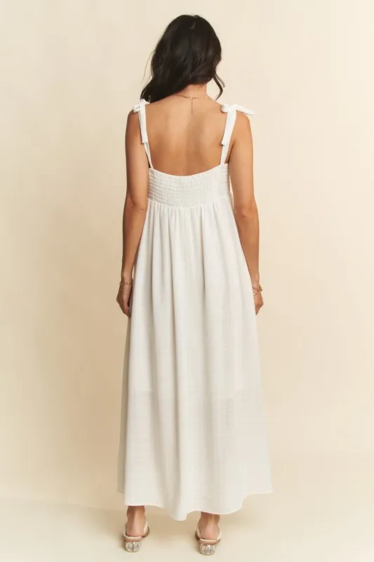 Smocked-Sleeveless-Maxi-Cami-Dress-White-2