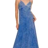Tencel Mineral Washed Maxi Dress - Classic Blue
