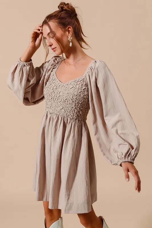 Textured-Woven-Smocked-Dress-Stone-3