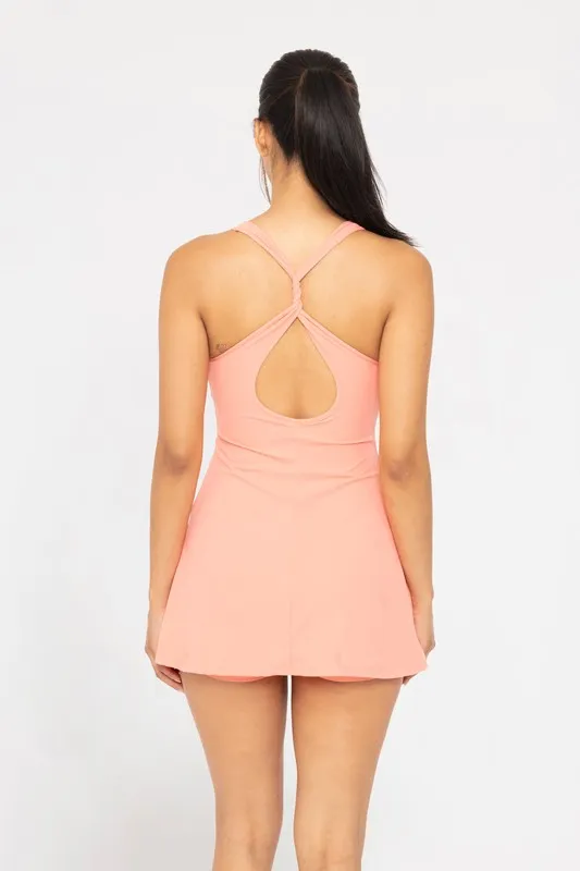 Twist-Racerback-Fit-and-Flare-Dress-Watermelon-4