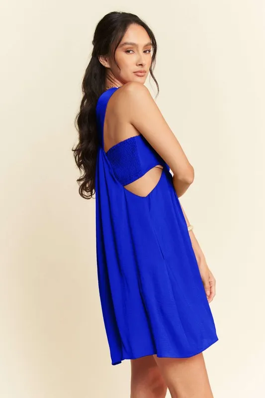 Washed-Satin-Cutout-Skirt-Bandeau-Mini-Dress-Cobalt-4