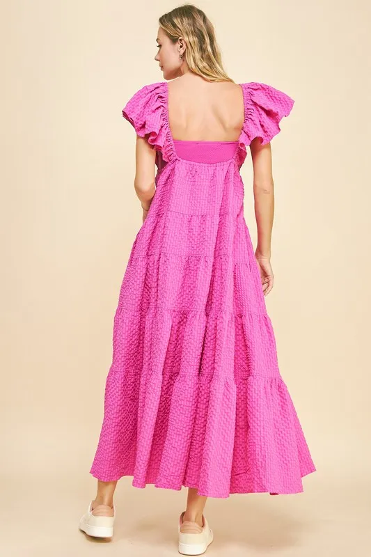 Crinkled-Texture-Flutter-Cap-Sleeve-Midi-Dress-Orchid-3