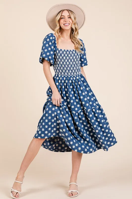 Floral-Embroidered-Smocked-Puff-Sleeve-Tiered-Midi-Dress-Royal-Blue-1