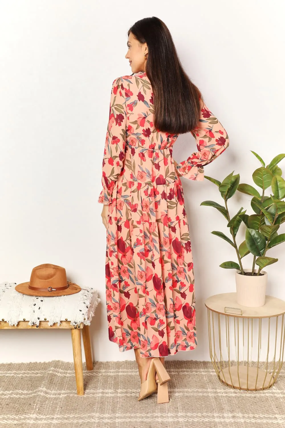 Floral-Frill-Trim-Flounce-Sleeve-Plunge-Maxi-Dress-Floral-2