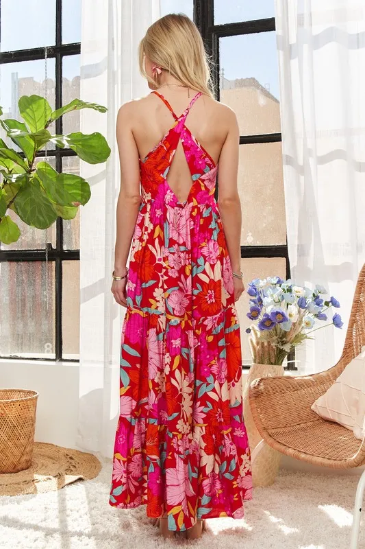 Floral-Tiered-Maxi-Cami-Dress-Red-3
