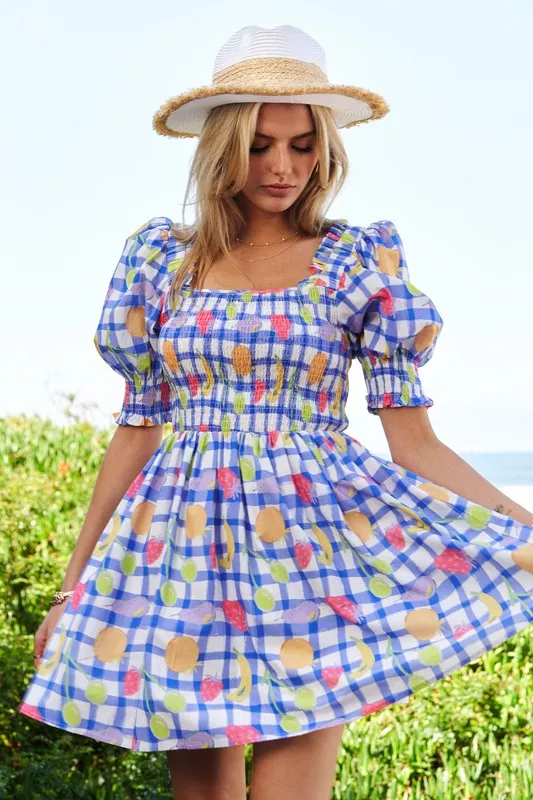 Fruits-Printed-Smocking-Mini-Dress-Lilac-4