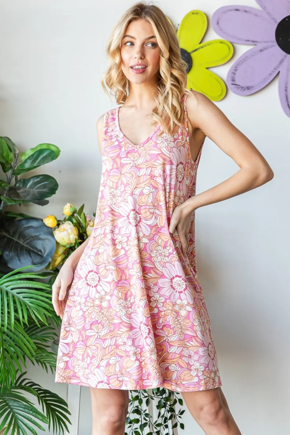 Full-Size-Floral-V-Neck-Tank-Dress-with-Pockets-Pink-Multi-4