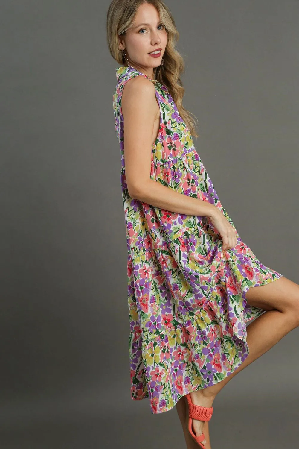 Full-Size-High-Low-Hem-Floral-Sleeveless-Tiered-Dress-Plus-Size-Violetmix-2