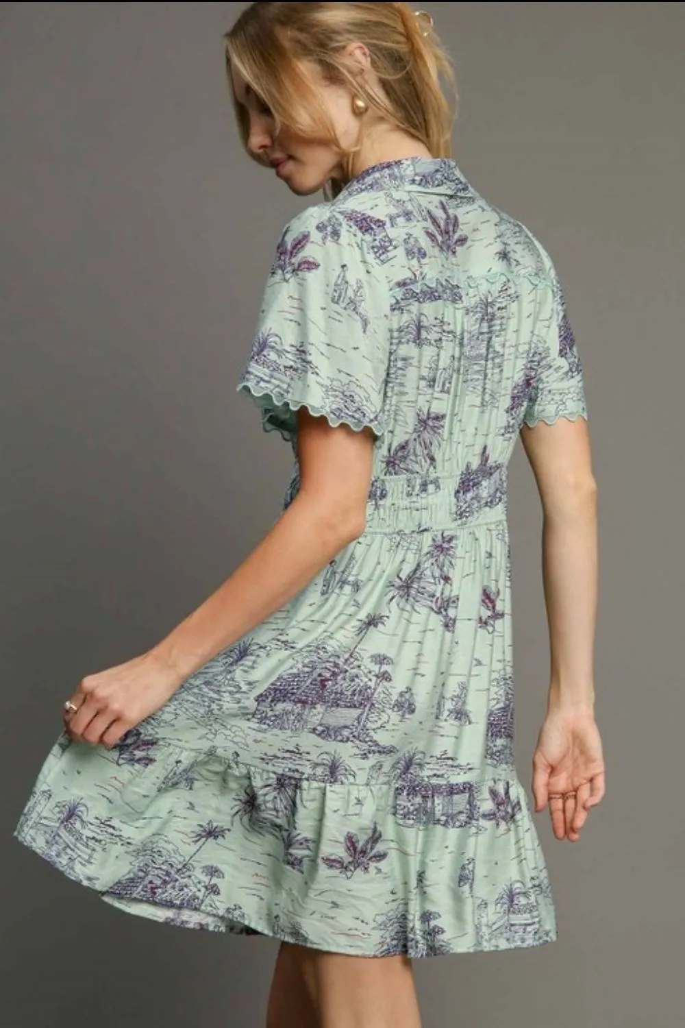 Full-Size-Landscape-Print-Collared-Mini-Dress-Plus-Size-Light-Green-2