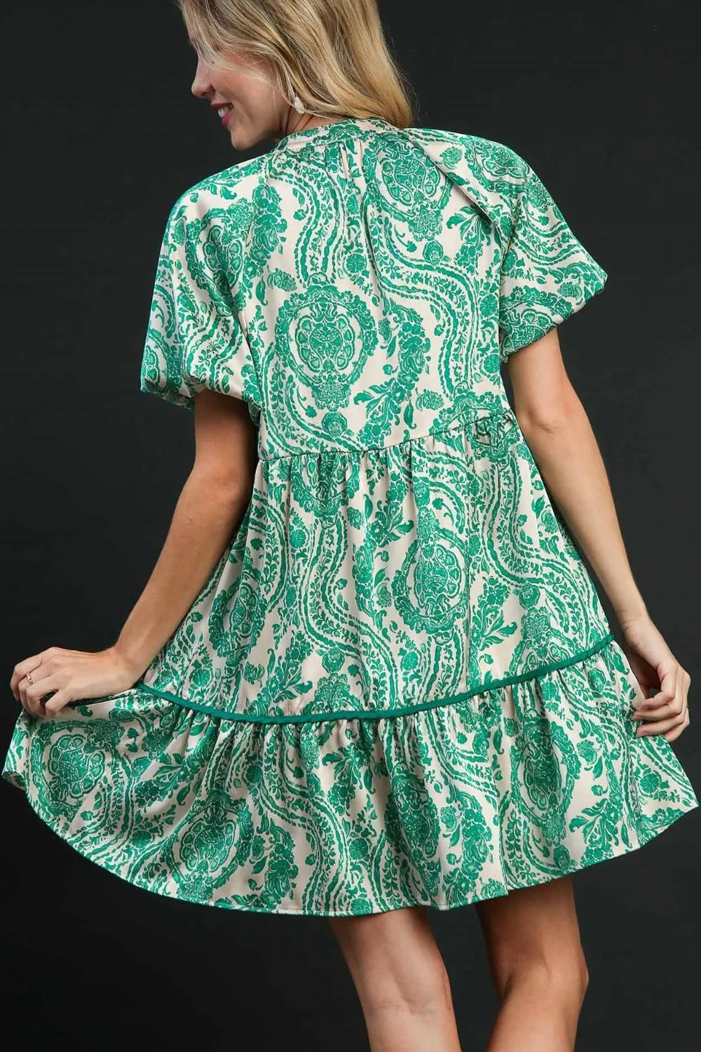 Full-Size-Printed-Notched-Puff-Sleeve-Mini-Dress-Plus-Size-Teal-2