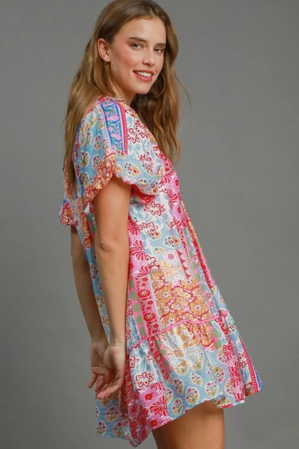 Full-Size-Smocked-Floral-Puff-Sleeve-Mini-Dress-Plus-Size-Pink-Mix-2