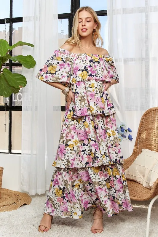 Layered-Floral-Off-Shoulder-Short-Sleeve-Maxi-Dress-Mauve-1
