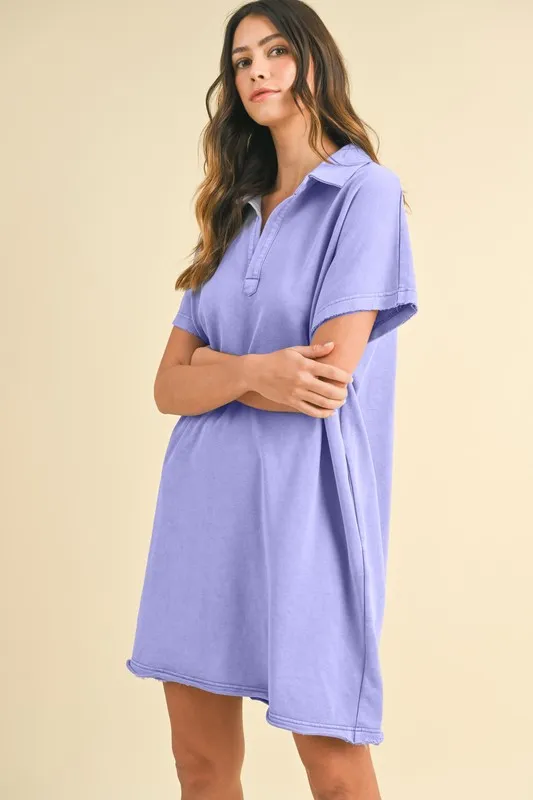 Mineral-Washed-Johnny-Collar-Short-Sleeve-Dress-Blue-Purple-2