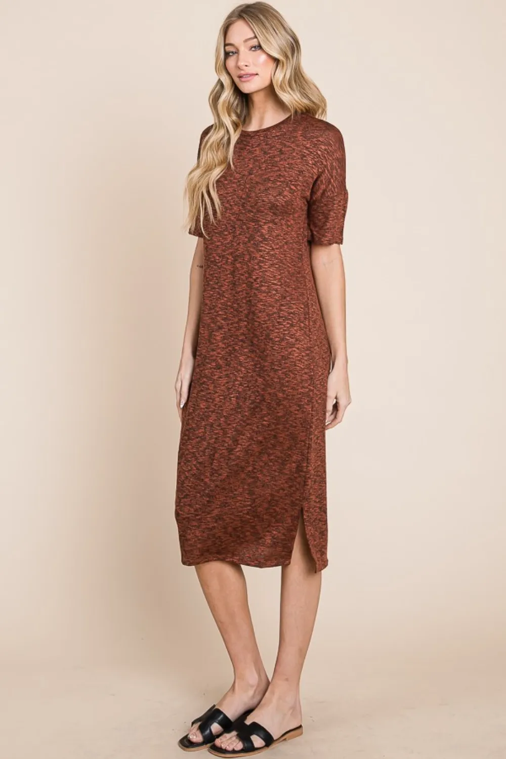 Round-Neck-Side-Slit-Midi-Dress-Rust-3