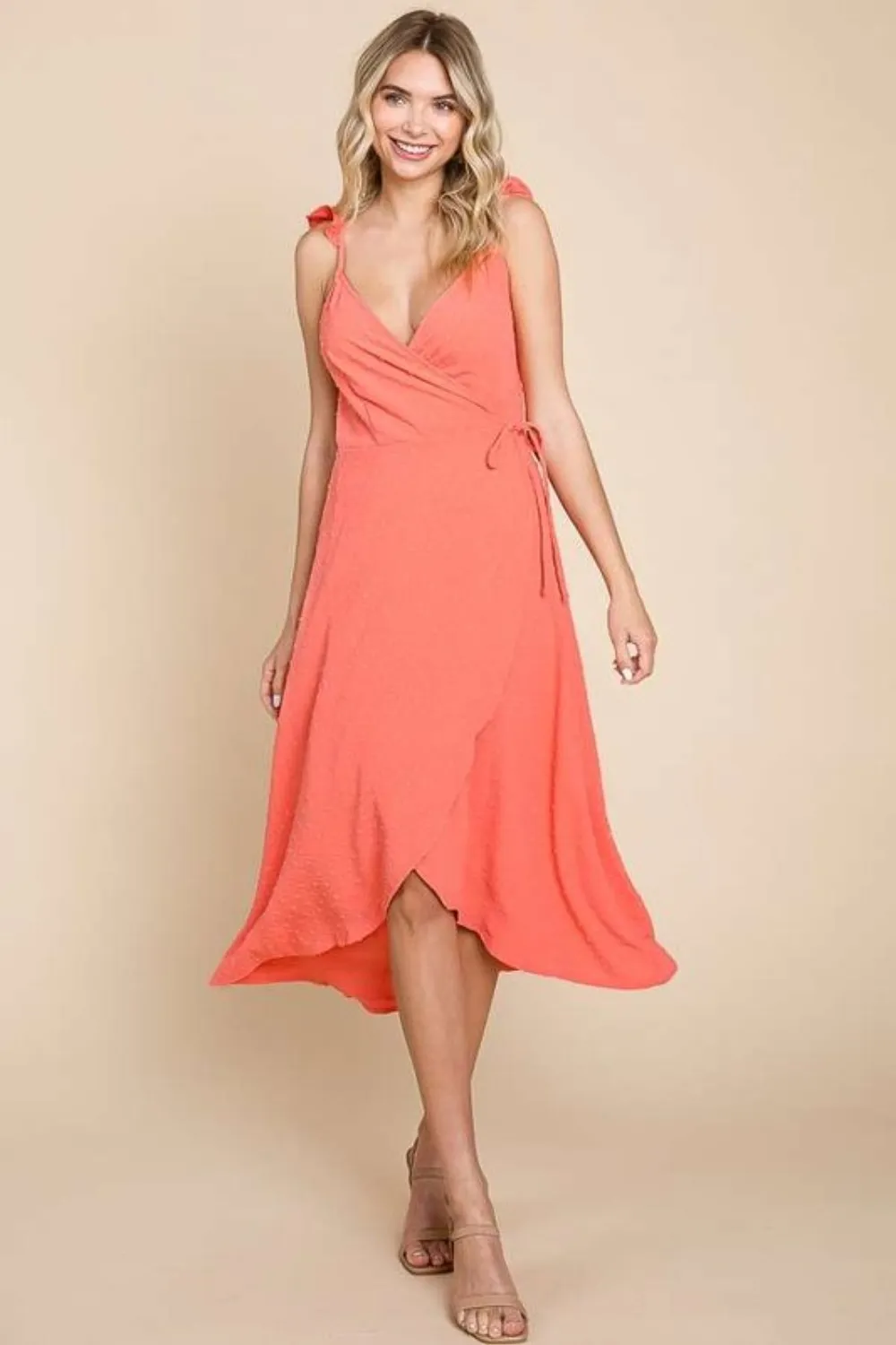 Ruffle-Detail-Surplice-Wrap-Slip-Dress-Sugar-Coral-1