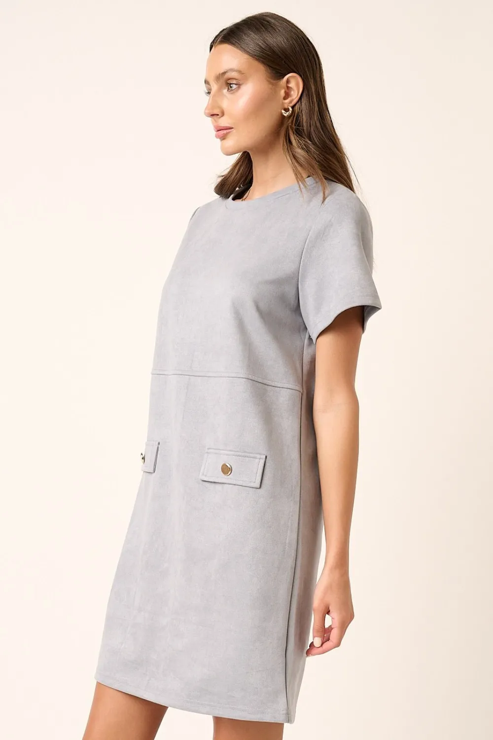 Suede-Short-Sleeve-Mini-Dress-Dusty-Blue-3